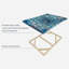 Mandala en bleu II sur toile-714813678