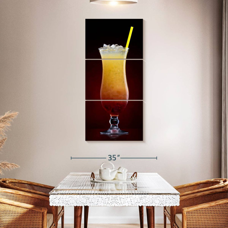 Tequila Sunrise Cocktail, 52" H x 24" W