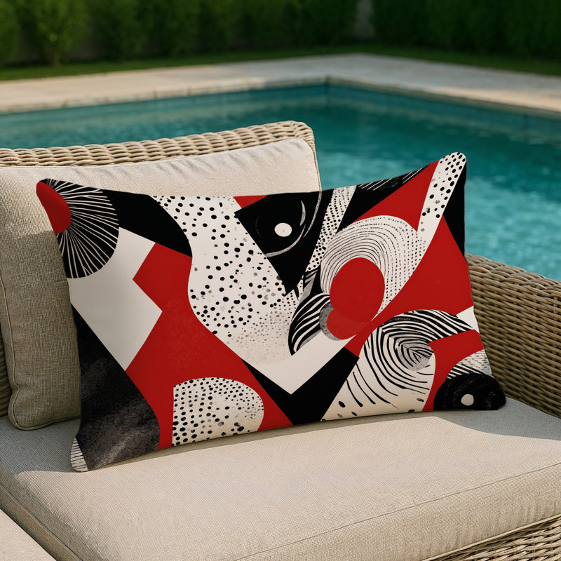 Celestial Blaze Indoor And Outdoor Throw Pillow, Rectangle 20"H x 14"W