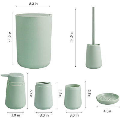 Denitta Bathroom Accessory Set