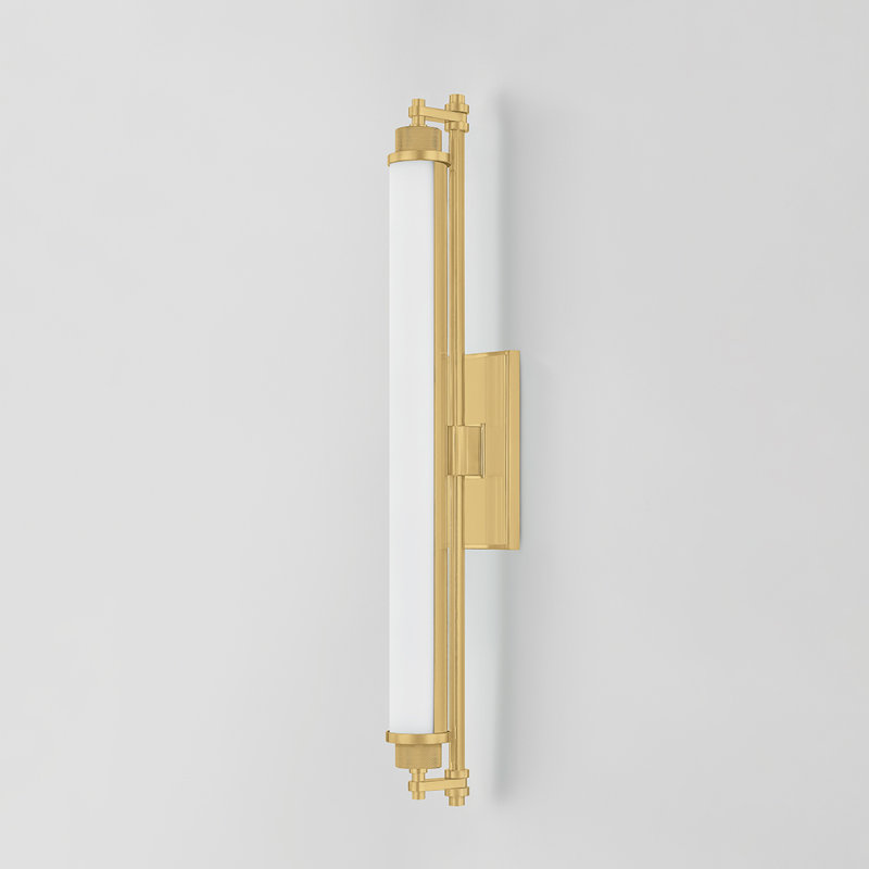 Plandome Bath and Vanity, 28'' H X 22.75'' W X 4.25'' D, Brass, 20 W