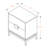 Wilda Gold Side/End Table