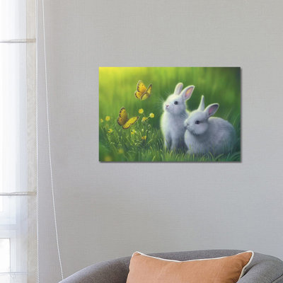 Buttercups 1 Piece Wrapped Canvas Wall Art