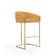 Lioba Upholstered Counter Stool with Metal Frame
