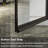 30-31.9 in. W x 72 in. H Pivot Swing Frameless Shower Door with Clear SGCC Tempered Glass-105844332