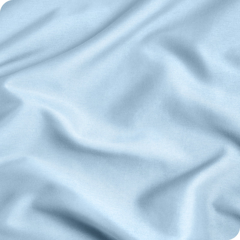 Microfiber Pillowcase Set Envelope Closure, Queen Pillow Case, Light Blue