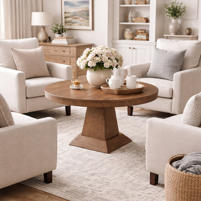 Round Pedestal Haven 26" Height Chat Table