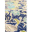 Tapis bleu en laine noué à la main Oushak-70210882