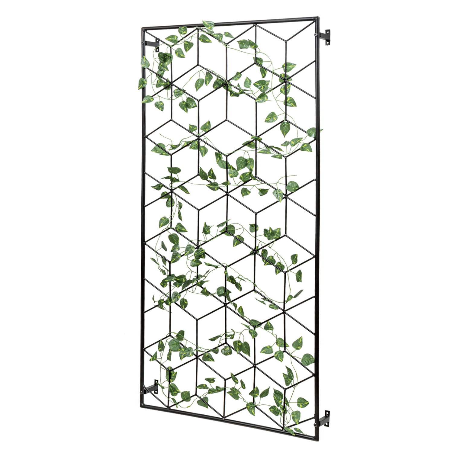 MY GIFT 62.3Cm H x 126Cm W Metal Lattice Panel Trellis | Wayfair.co.uk
