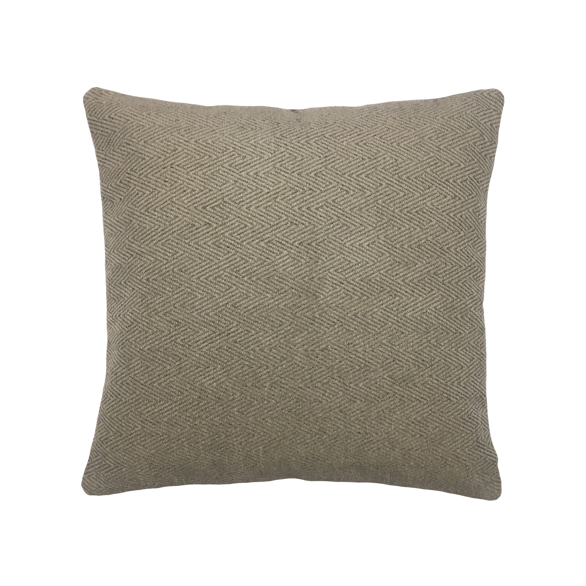 Indoor/Outdoor Throw Pillow, 20" x 20", Beige Geometric