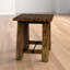 Table de bout à tréteaux en bois massif Koichiro