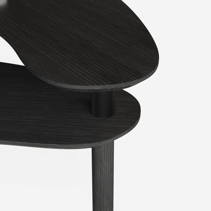 Table basse rotative à 360 degrés, Noir