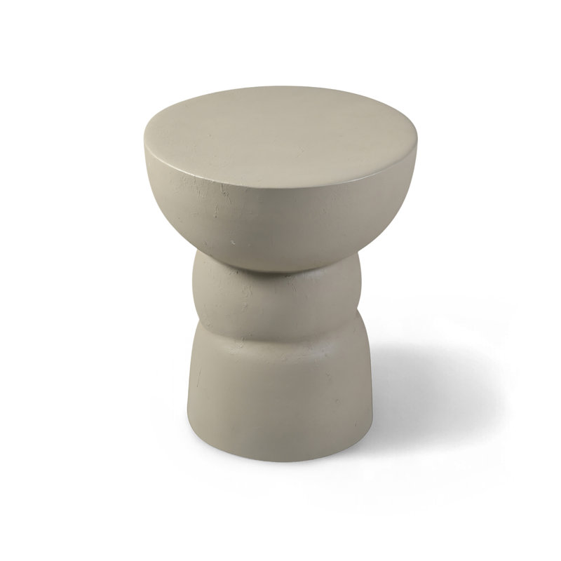 Table de bout en aluminium Collins, Taupe