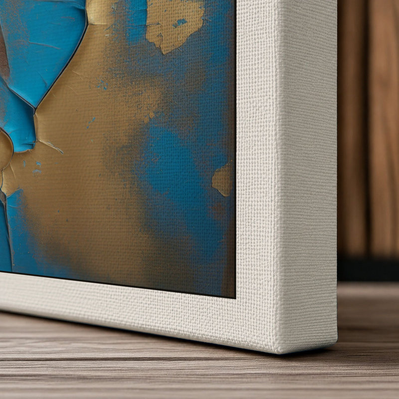 Layers of Decay Industrial - Wrapped Canvas, 36x24 - 91.4 x 61.0 cm, Cream Border