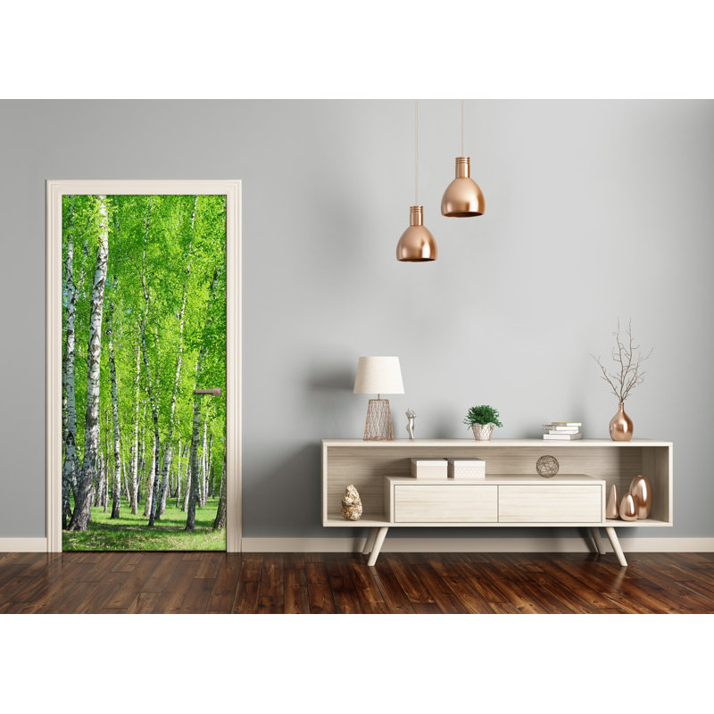 Birch Forest Door Decal