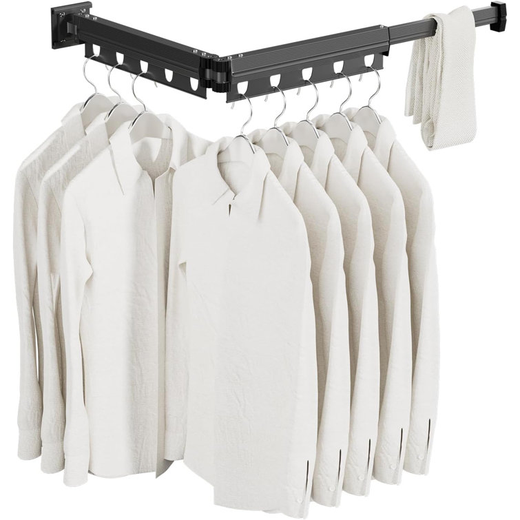 Rebrilliant Aluminum Foldable Wall-Mounted Drying Rack & Reviews