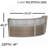 Peavler 2 Person U-Shaped Synthetic Laminate Reception Desk-2121180278