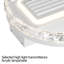 Ventilateur de plafond à DEL sans lame de 20 po avec télécommande, plafonnier, à intensité variable, moderne pour chambre à coucher et salon