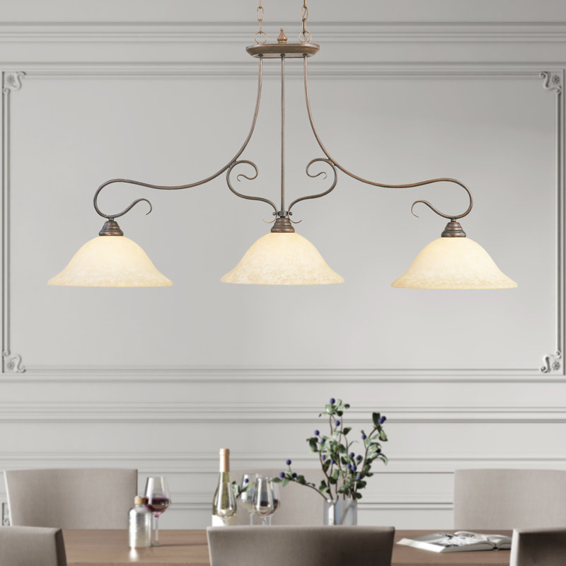 Aquala 3 - Light Kitchen Island Pendant, Brushed Nickel
