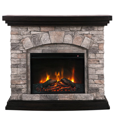 Selsey 45'' W Electric Fireplace & Mantel Package with 4777 BTU