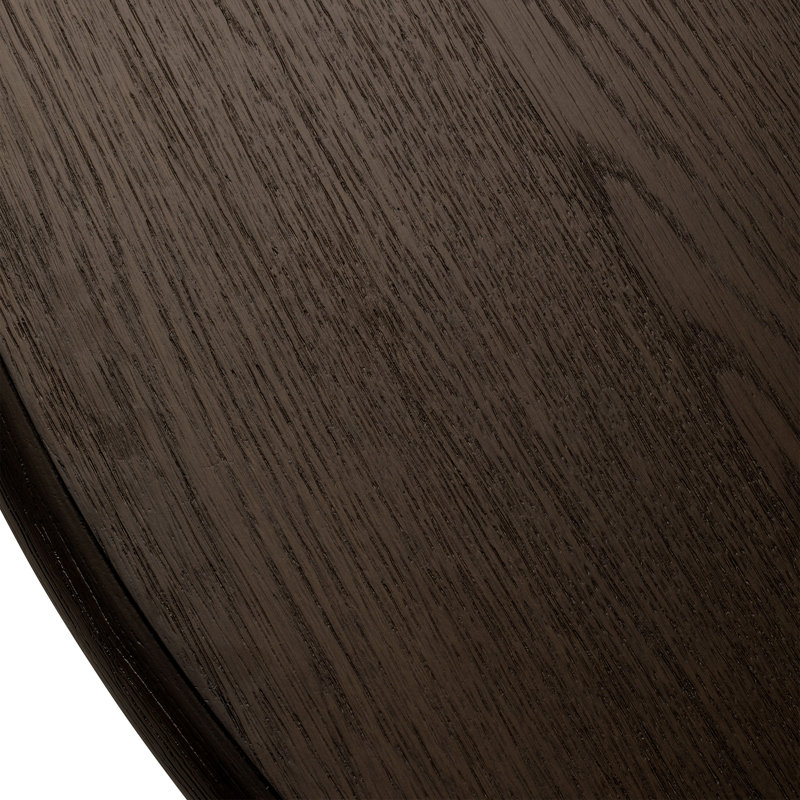 Maven Lane Zola Round Wooden Dining Table, Antiqued Brown