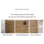 Tabouret de rangement octogonal en bois massif vieilli de style rétro