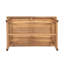 Table basse de patio rectangulaire en bois d'acacia, teck