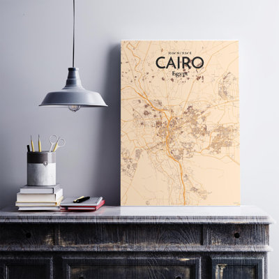 «Cairo City Map», impression rétro