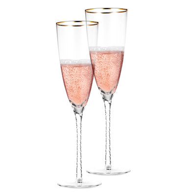 10.6oz. Handmade Crystal Flute