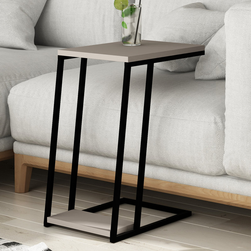 Aires Modern C Shape Side End, Light mocha