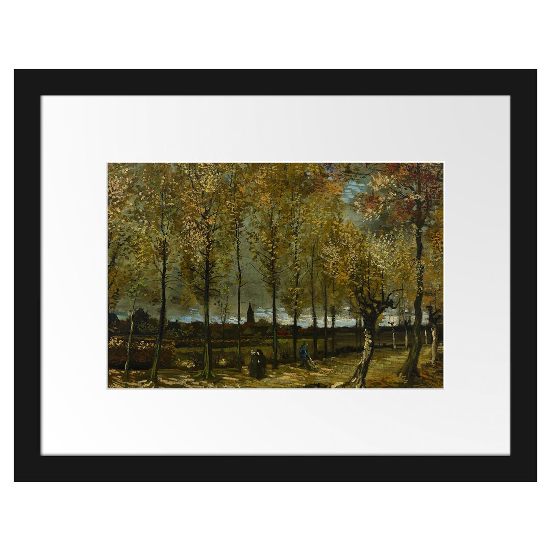 Gerahmter Kunstdruck Poplars Near Nuenen von Vincent Van Gogh