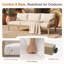 Sofa d'extérieur en bois d'acacia et corde tressée avec coussins