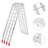 Winado Metal Foldable 46.26'' L Portable Ramp