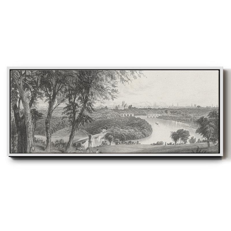 Philadelphia From Belmont - toile encadrée, H 24 po x l 60 po