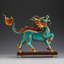 Statue laiton Fengshui Qilin - Décoration intérieure élégante