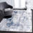 Minyard Abstract Gray/Blue Area Rug-1877362138