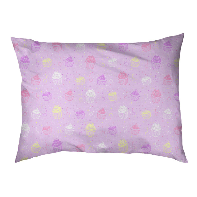Coussin pour concepteur de chats pour l’extérieur petits gâteaux Byrge, Petit - L 29,5 po x l 19,5 po, Mauve / Rose / Rouge