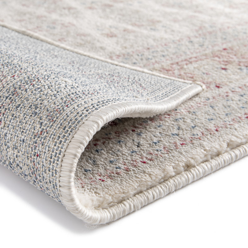 Jalynn Soft Low Pile Cream Rug, Rectangle 120 x 170cm