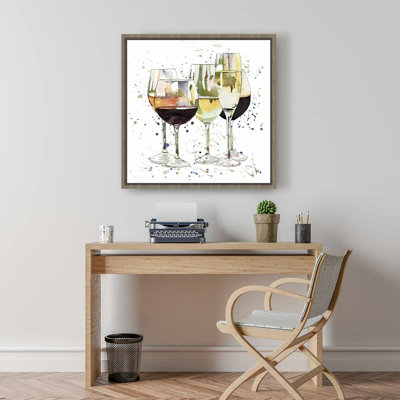 Beautiful Wine Glasses Canvas  Home Decor Wall Art