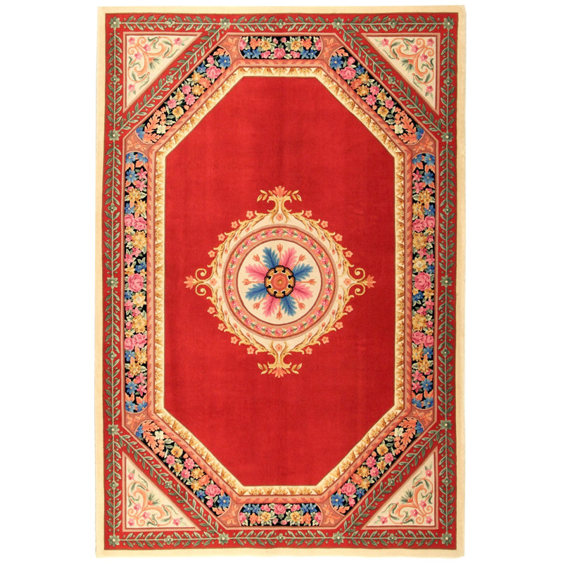 Via Como - 'Versailles Red' Rug - Size 6'7" X 9'10"