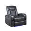 Fauteuil inclinable électrique gris foncé avec Bluetooth-1318623872
