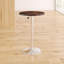 Table ronde ajustable en bois de pin 23,5 po Cohan (plage réglable de 26,25 po à 35,5 po)