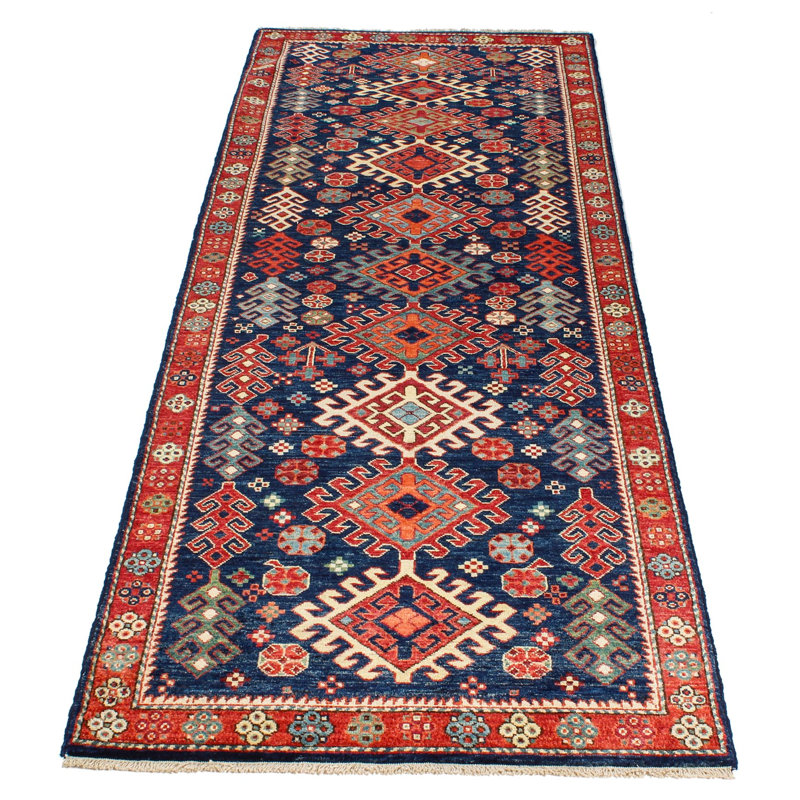 Chemin de table tribal Anatolian bleu et multicolore 3 x 8