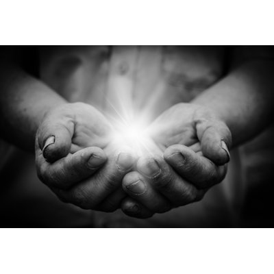 Light In Hand by ChristianChan - Wrapped Canvas Print
