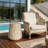 Outdoor Cleme Carved Side Table-56924459