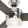 54" Exeter 3 - Blade Standard Ceiling Fan with Remote Control and Light Kit Included