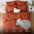 Bedsure Queen Pintuck Bed-in-a-Bag- Burnt Orange Pinch Pleat Comforter with Sheets, Pillowcases & Shams-101518306-103425110