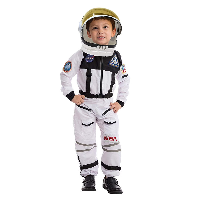 Déguisement d'astronaute avec casque, combinaison spatiale pour tout-petit M, M