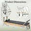 Combiné de pilates en bois avec tour