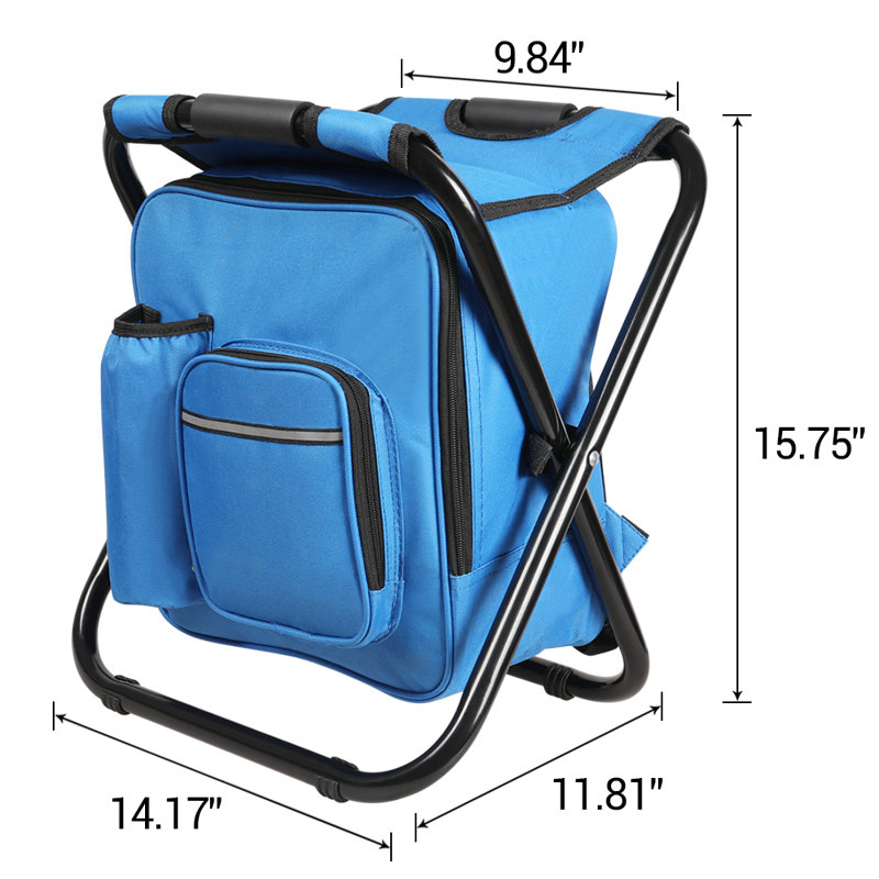 Chaise de camping pliante Berea, Bleu